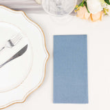 20 Pack | Dusty Blue Soft Linen-Feel Airlaid Paper Dinner Napkins