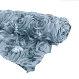 54Inchx4yd | Dusty Blue Satin Rosette Fabric By The Bolt, DIY Craft Fabric Roll