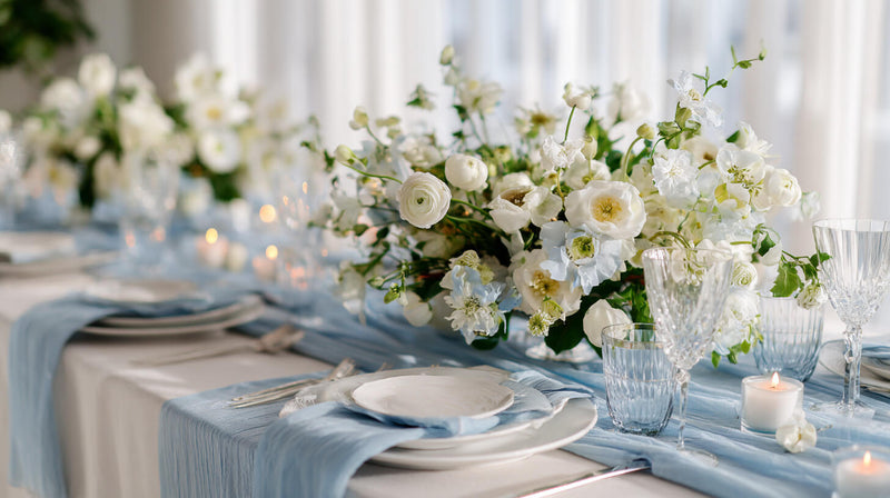 Dusty Blue and White Color Palette Ideas for Events