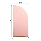 7ft Matte Dusty Rose Spandex Half Moon Chiara Backdrop Stand Cover