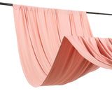 Dusty Rose 4-Way Stretch Spandex Photography Backdrop Curtain with Rod Pockets, Drapery Panel