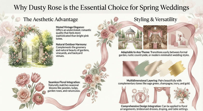 Dusty Rose for Spring Wedding
