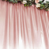 8ftx10ft Dusty Rose Satin Formal Event Backdrop Drape, Window Curtain Panel