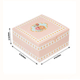 25-Pack Vintage Rose Floral Gift Boxes – Dusty Rose Cardstock Favor Boxes for Cookies