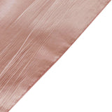 72x72Inch Dusty Rose Accordion Crinkle Taffeta Table Overlay, Square Tablecloth Topper