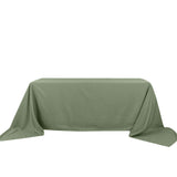 90x156inch Eucalyptus Sage Green Polyester Rectangular Tablecloth