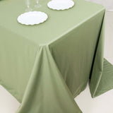 90x132inch Dusty Sage Green Premium Scuba Wrinkle Free Rectangular Tablecloth, Seamless Scuba