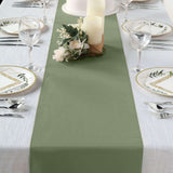 12x108inch Eucalyptus Sage Green Polyester Table Runner