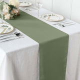 12x108inch Eucalyptus Sage Green Polyester Table Runner