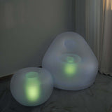 22inch LED Air Candy Light Up Inflatable Waterproof Ottoman Furniture