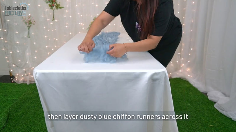 Table linens for Easter decor