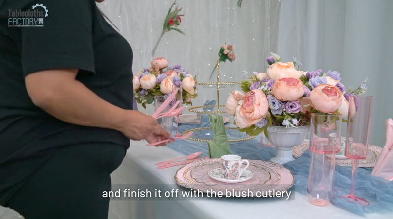 Easter decor place settings