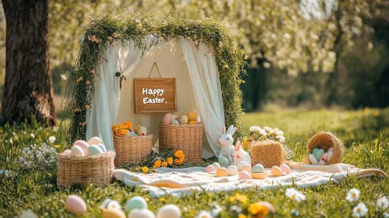 easter backdrop idea- farmhouse