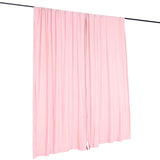 2 Pack Blush Scuba Polyester Curtain Panel Durable Flame Resistant Backdrops Wrinkle Free