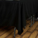 Black Polyester Square Tablecloth 70"x70"