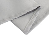 108" Silver Premium Polyester Round Tablecloth - 220GSM