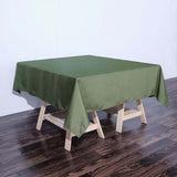 Olive Green Polyester Square Tablecloth 70"x70"