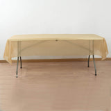 Gold Plastic Tablecloth Roll in A Cut-to-Size Box with Slide Cutter, Cuts Up to 36 Rectangle 8 Feet