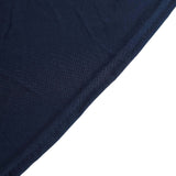 6ft Navy Blue Wavy Spandex Fitted Rectangle 1-Piece Tablecloth Table Skirt