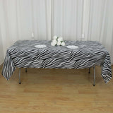 5 Pack Animal Theme Rectangle Plastic Table Covers, Jungle Safari PVC Waterproof