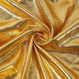 Shiny Metallic Gold Spandex Banquet Chair Cover, Glittering Premium Fitted Chair Cover