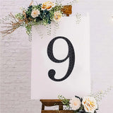 8 inch Black Decorative Rhinestone Number Stickers DIY Crafts - 9