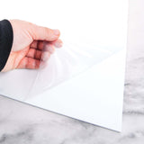  Plexiglass Sheets, 3mm Thick White Acrylic Sheets With Protective Film - Assorted Size