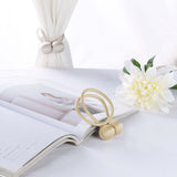 2 Pack | Champagne Magnetic Curtain Tie Backs For Window Drapes & Backdrop Panels