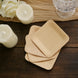 25 Pack | 3.5inch Eco Friendly Bamboo Square Disposable Dessert Plates