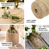 109Yards | 2-ply Jute Rope Twine, DIY Crafts Gift Packing String