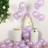 50 Pack Lavender Lilac Biodegradable Balloons, 12 Thickened Extra Strong Eco-friendly