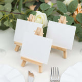 10 Pack | 5inch Natural Mini Rustic Place Card Table Number Holders