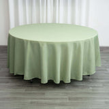 108" Sage Green Polyester Round Tablecloth