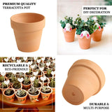 24 Pack 2.5inch Small Mini Terracotta (Rust) Pot Clay Succulent Planter Ceramic Favor