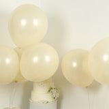 10 Pack Matte Pastel Cream Biodegradable Balloons 18inch, Round Eco-friendly