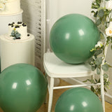 10 Pack Matte Pastel Dusty Sage Green Biodegradable Balloons 18inch, Round Eco-friendly