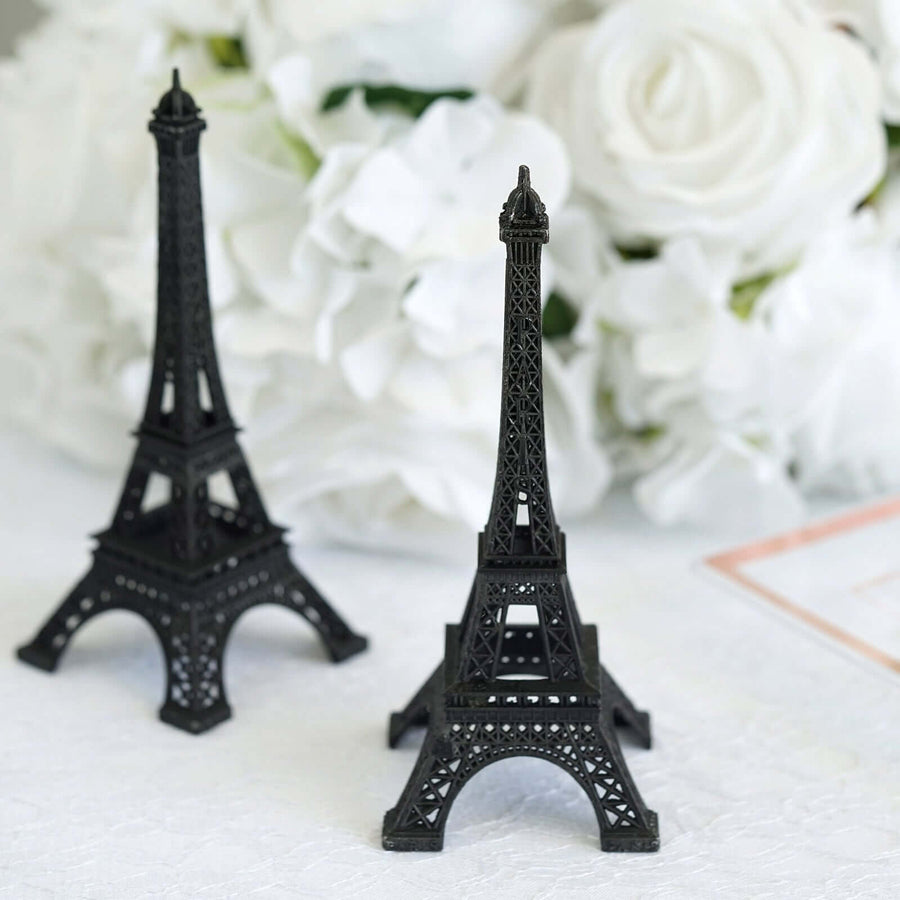 6inch Black Metal Eiffel Tower Table Centerpiece, Decorative Cake Topper