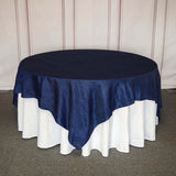 90inch Accordion Crinkle Taffeta Table Overlay - Navy Blue