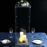 32 inch Clear Acrylic Pedestal Risers - Transparent Acrylic Display Boxes