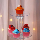 33inch 6-Tier Clear Acrylic Cupcake Tower Stand, Dessert Holder Display