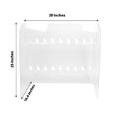 25" Clear Acrylic 18 Champagne Glass Display Stand, 2-Tier Table Top Cocktail Rack