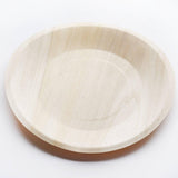 25 Pack | 9inches Eco Friendly Natural Birchwood Wooden Round Dinner Plates