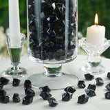 300 Pack | Black Large Acrylic Ice Bead Vase Fillers, DIY Craft Crystals