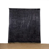 8ft Black Metallic Fringe Shag Photo Backdrop Drapery Panel, Shimmery Tinsel Polyester Divider