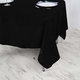 Black Polyester Square Tablecloth 70"x70"