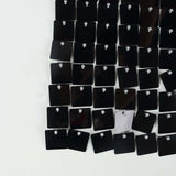 Shiny Black Square Sequin Shimmer Wall Party Photo Backdrop