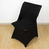 Black Stretch Spandex Lifetime Folding Chair Cover