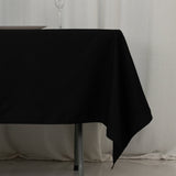 60"x102" Fire Retardant Black Tablecloth Premium Polyester Rectangular Table Cover