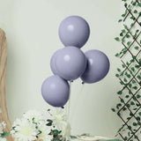 25 Pack | 10inch Matte Blue/Gray Double Stuffed Prepacked Latex Balloons