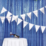 8ftx8ft Royal Blue Sequin Event Background Drape, Photo Backdrop Curtain Panel